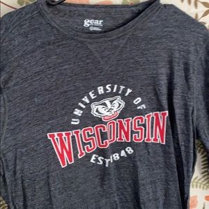 one sleeve wisconsin badger tshirt !!